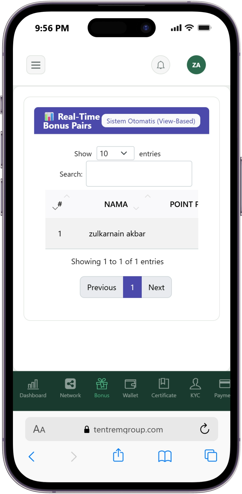 App screen 5